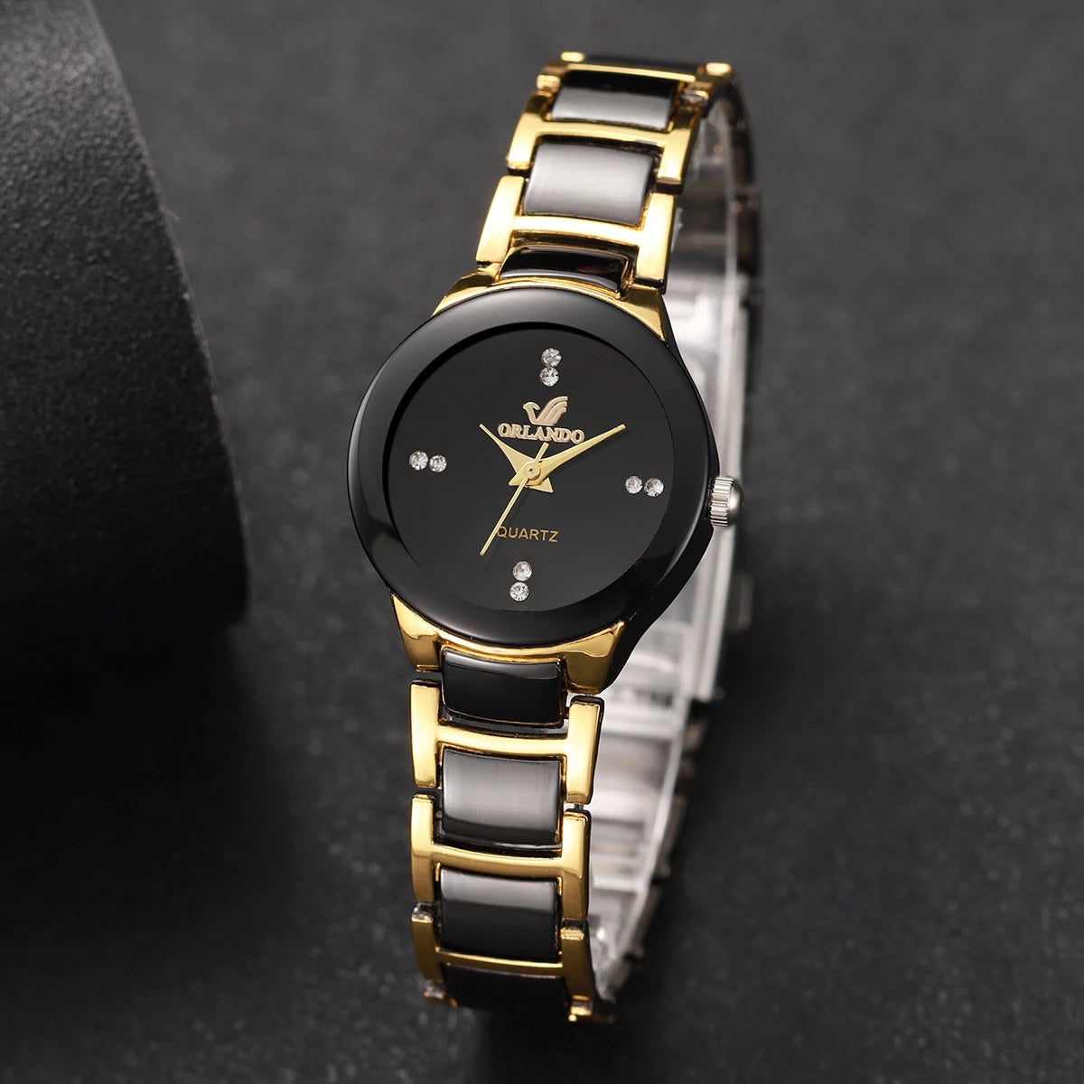 Fashion Rhinestone Women's Watch Stainless Steel Band Analog Quartz Watches